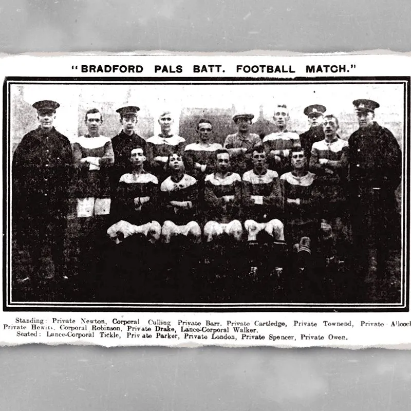 The Bradford Pals football team photo